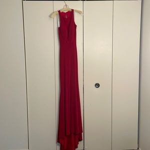 Size 2 Red Madison James Formal Gown